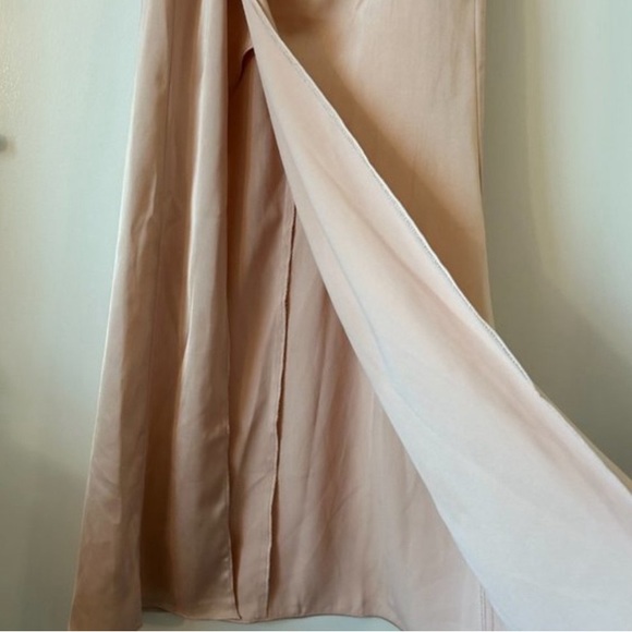 Azazie Mika Bridesmaid Dress Blush Pink Size 6 - Picture 2 of 10